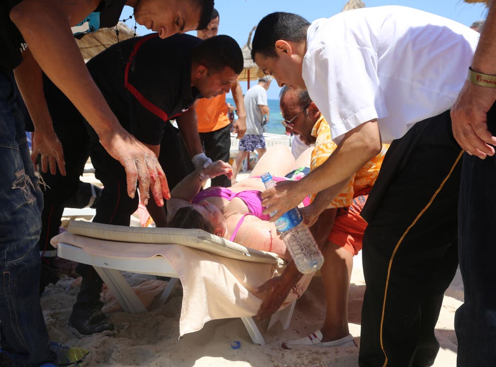 The injured treated in Sousse after the 26 June massacre; the FCO says the country guarantee another attack won’t occur