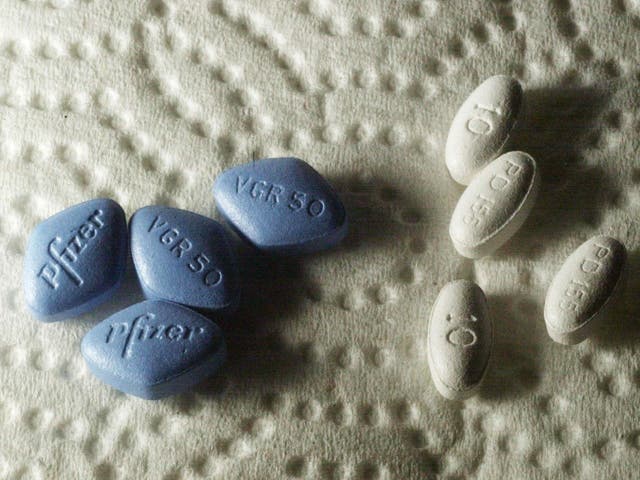 Lipitor and Viagra pills