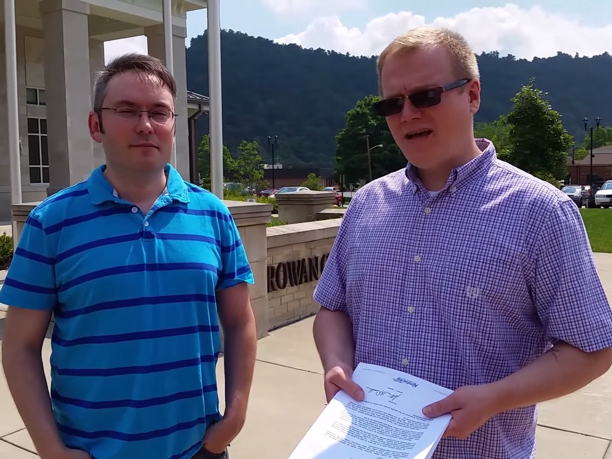 This couple from Kentucky were refused a marriage license