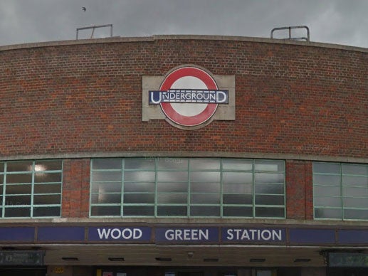 The incident took place at around 5:45 PM this evening near Wood Green underground station
