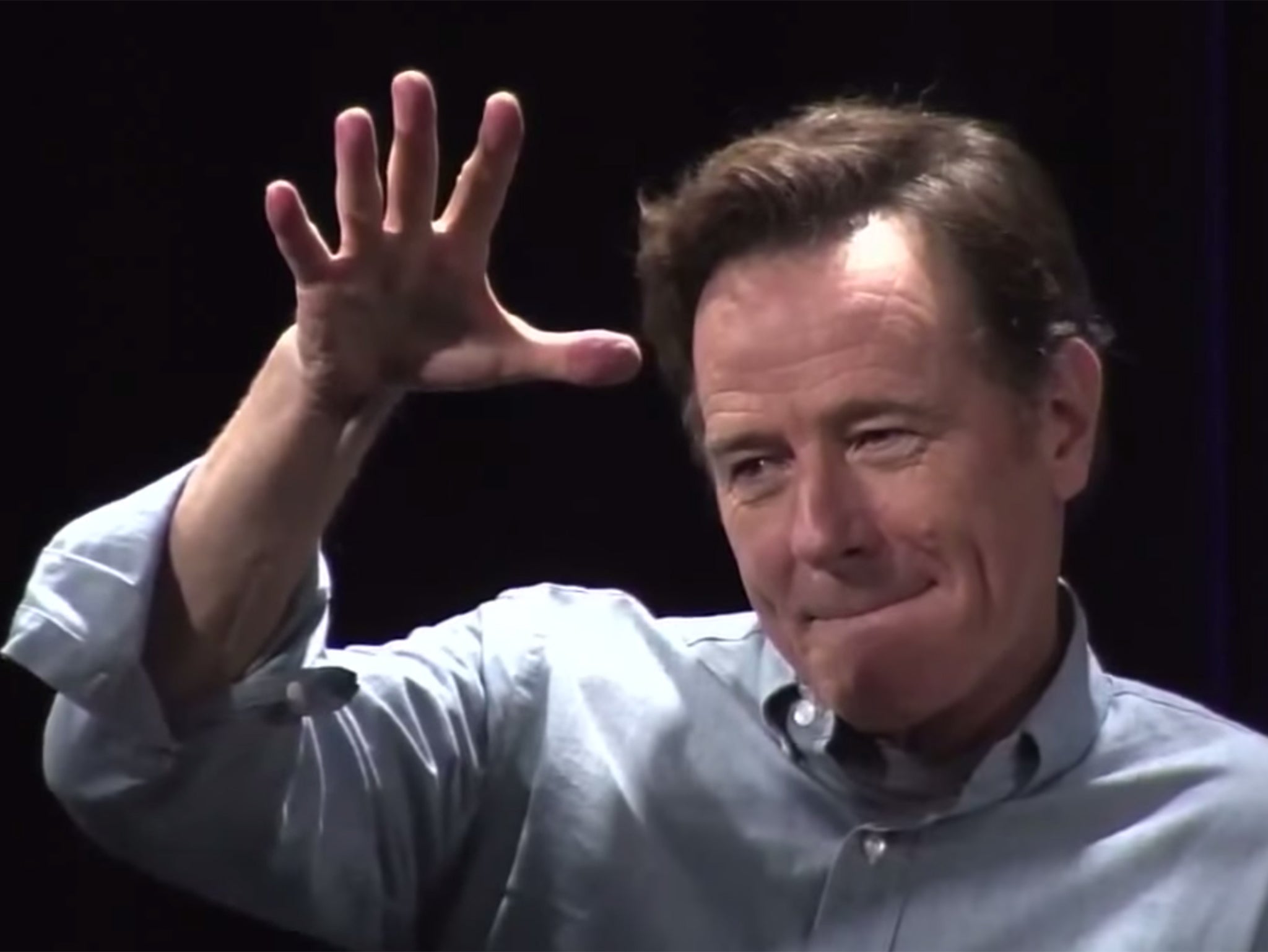 Bryan Cranston's mic drop after owning a fan