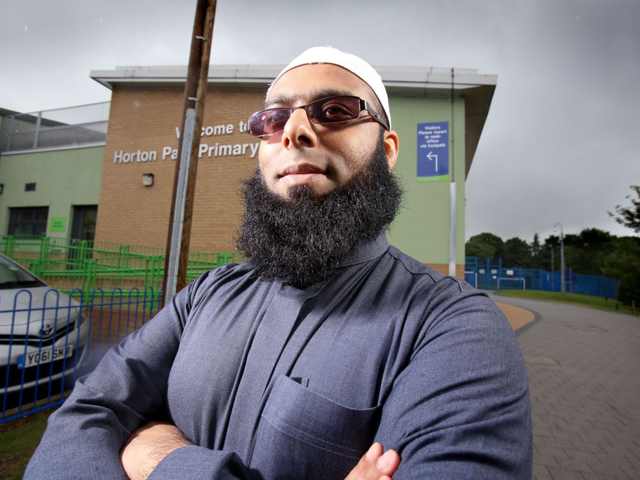 Saleh Patel is one of the few Arabic teachers working full-time in a British primary school