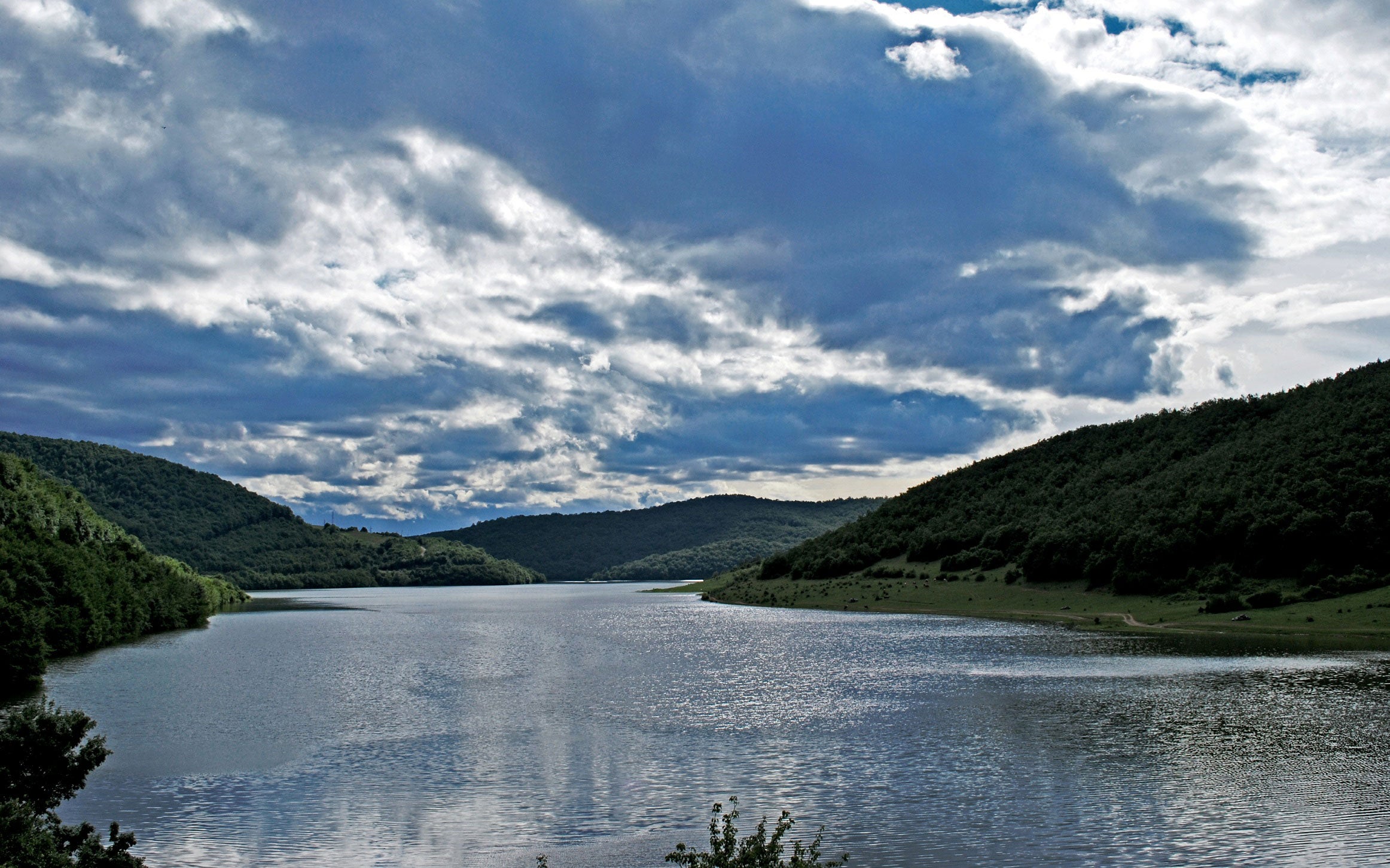 Badovc reservoir supplies the Kosovan capital with water