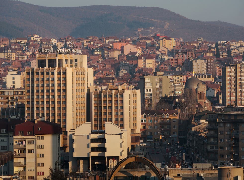 Pristina, capital of Kosovo, has a population of about 200,000