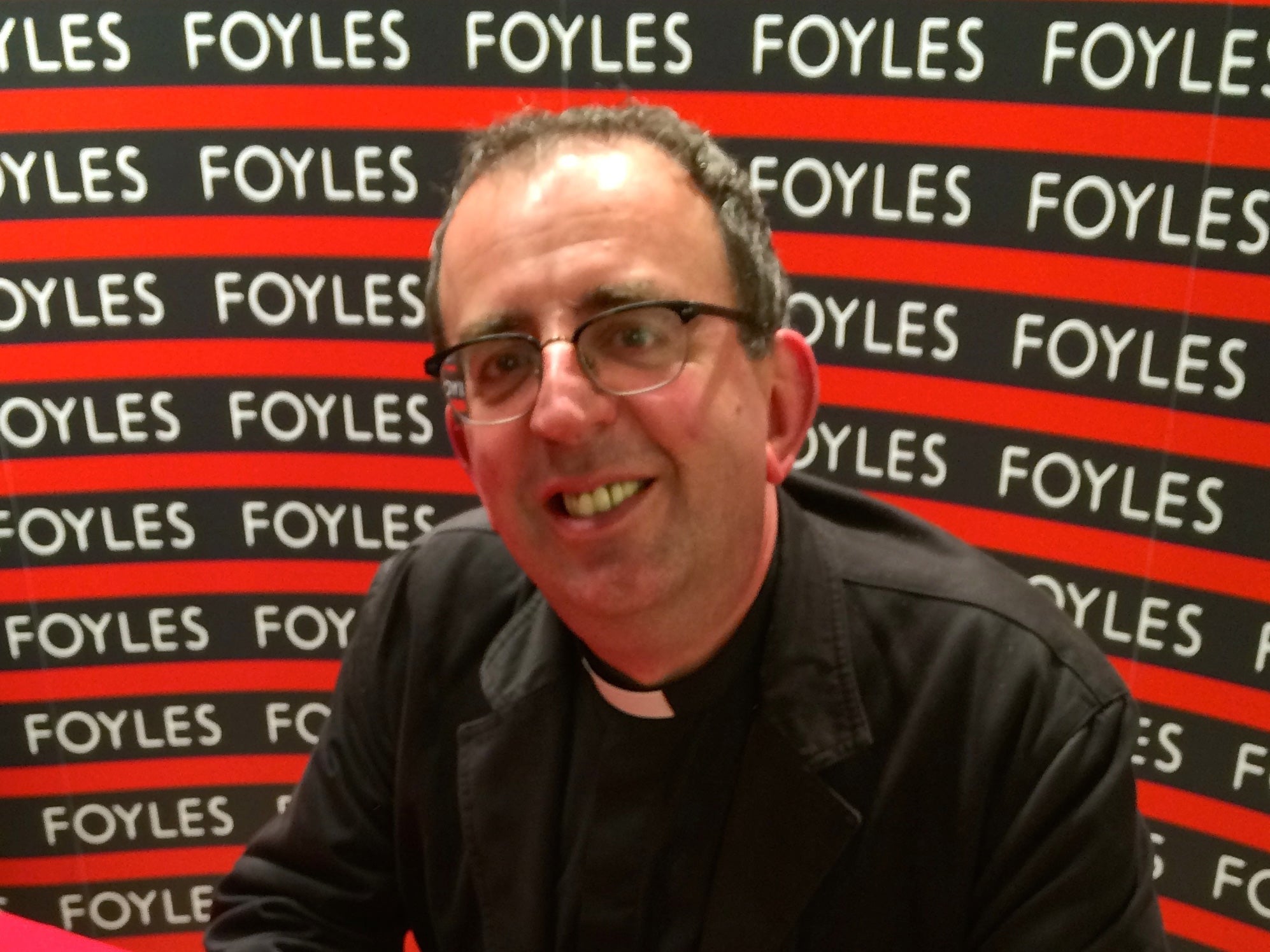 The Reverend Richard Coles at a book signing