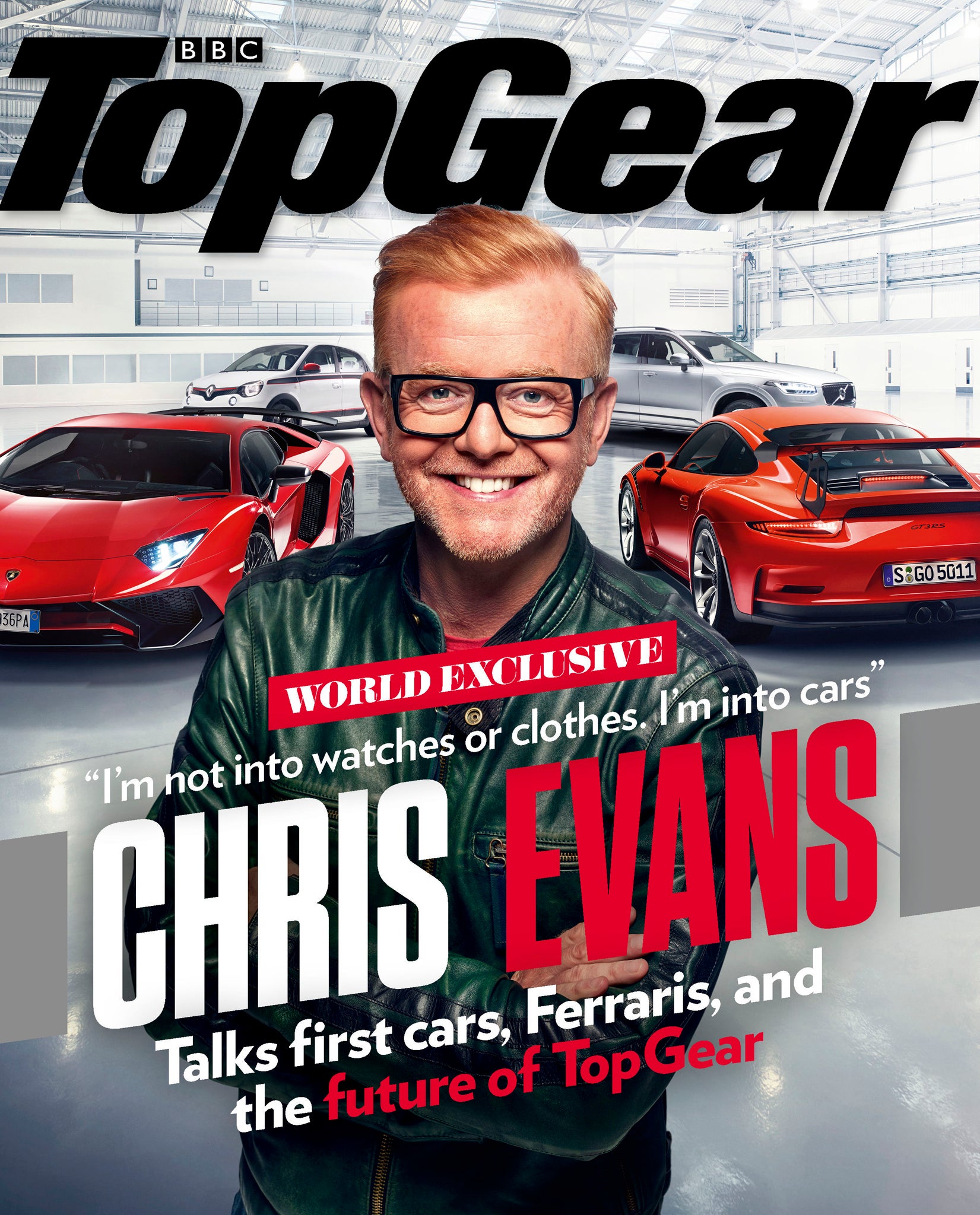 Chris Evans on the cover of this month's Top Gear magazine