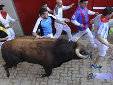 Several trampled at 2015 Pamplona bull running