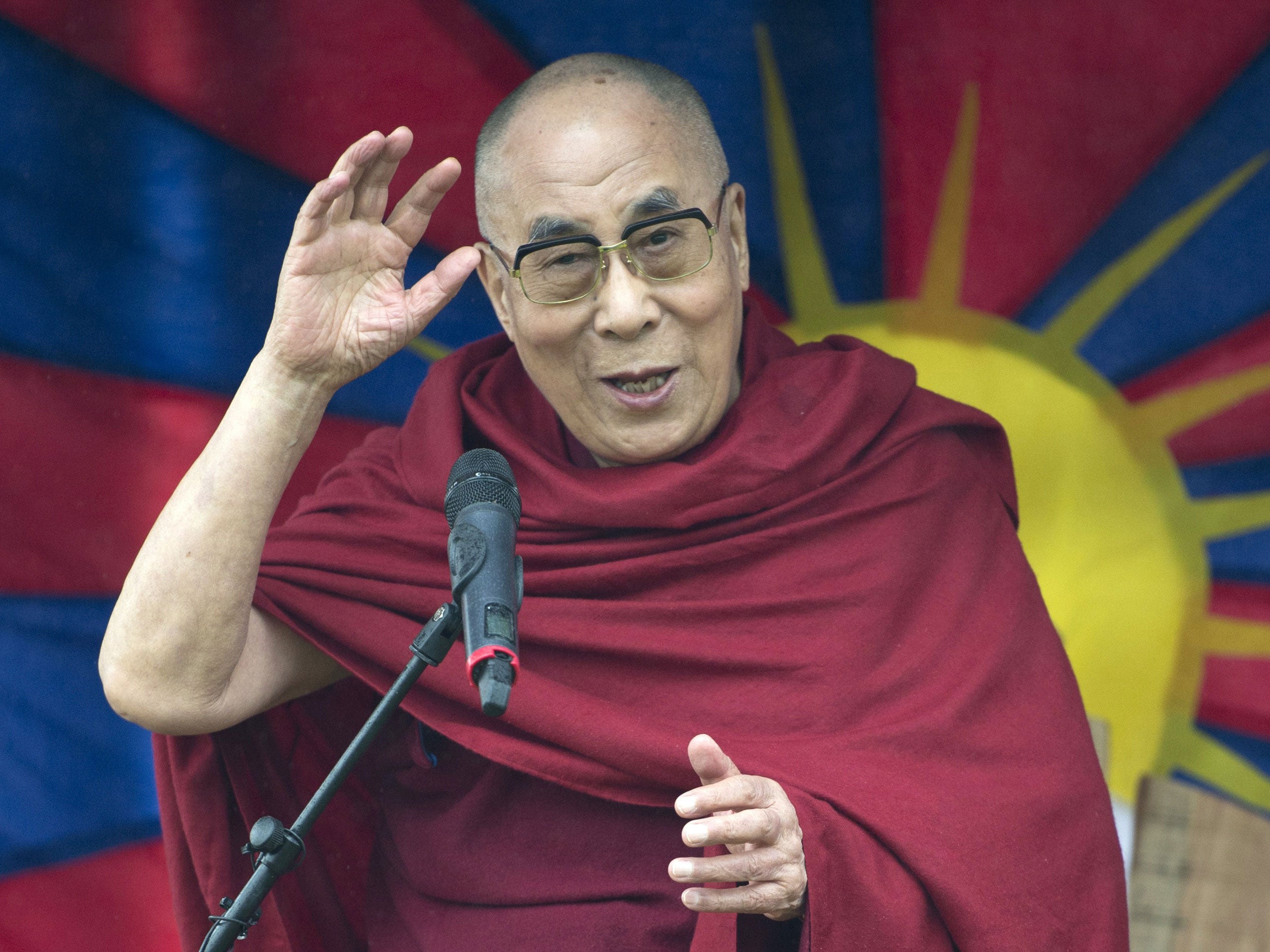 The Dalai Lama at Glastonbury Festival