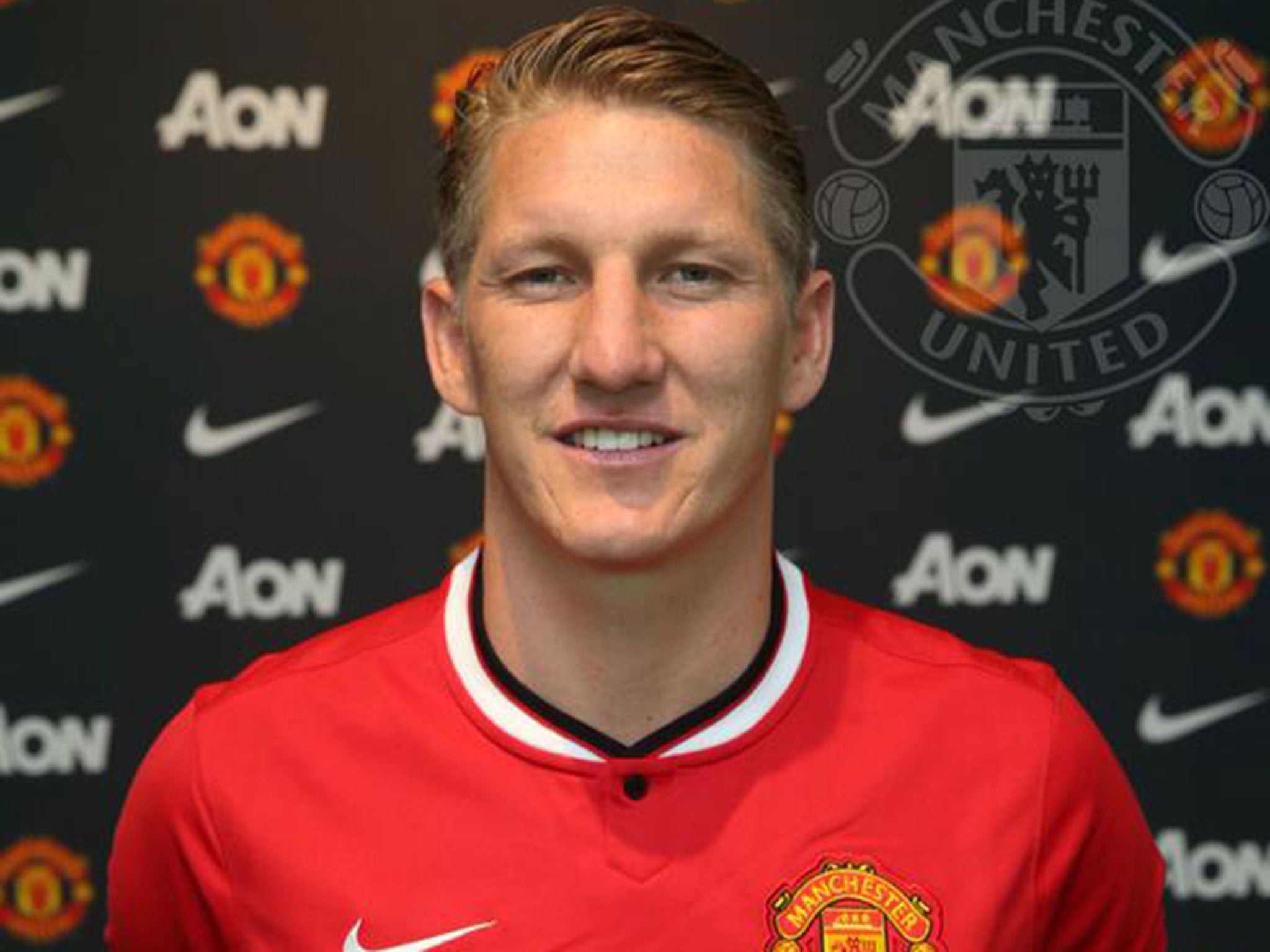 Bastian Schweinsteiger is unveiled as a Manchester United player