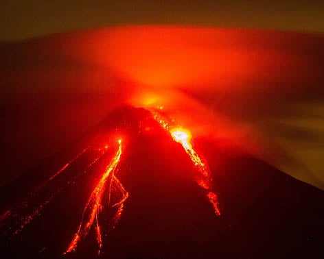 The Calimo volcano in western Mexico