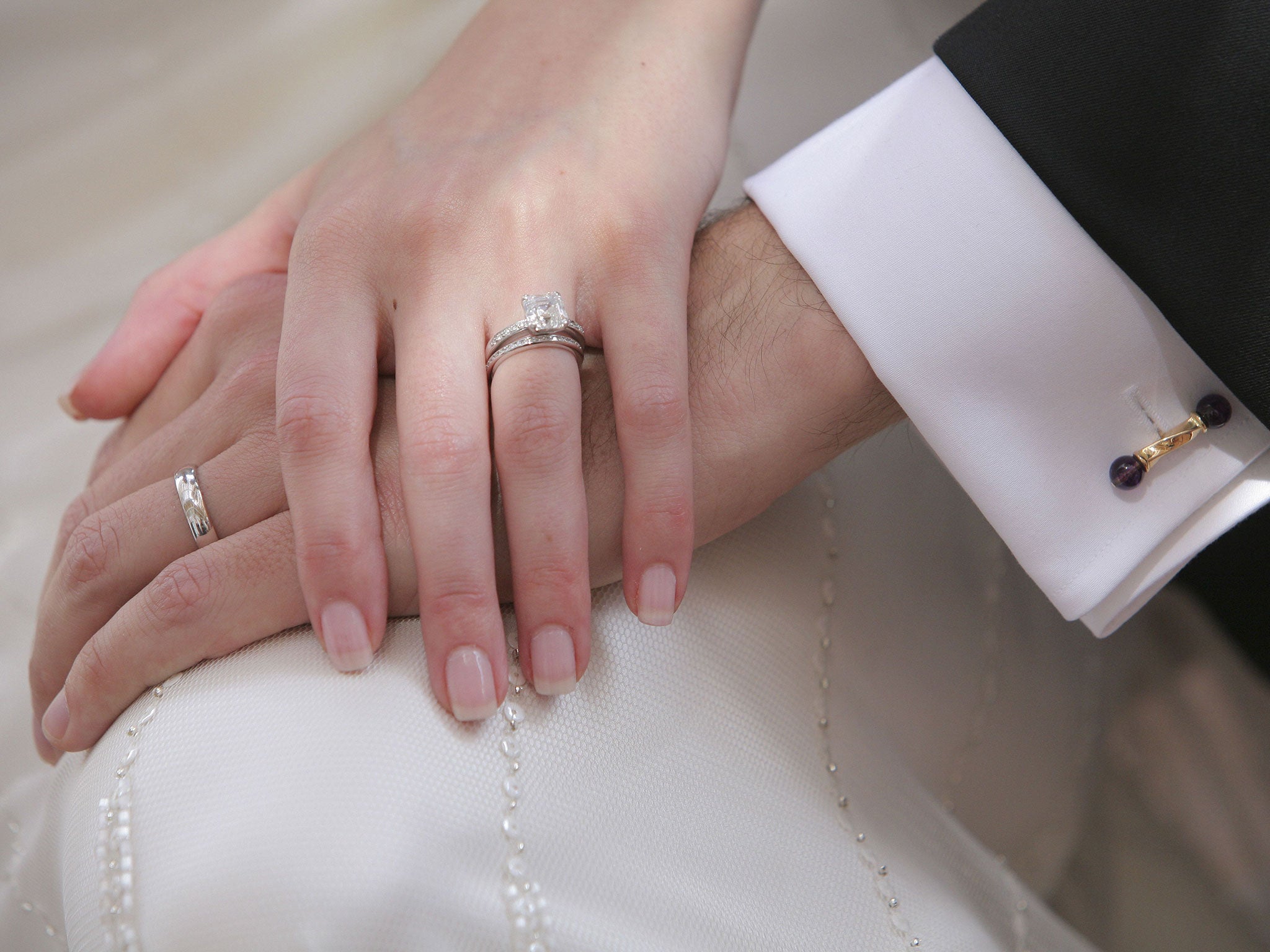 Researchers surveyed 135 newlywed couples