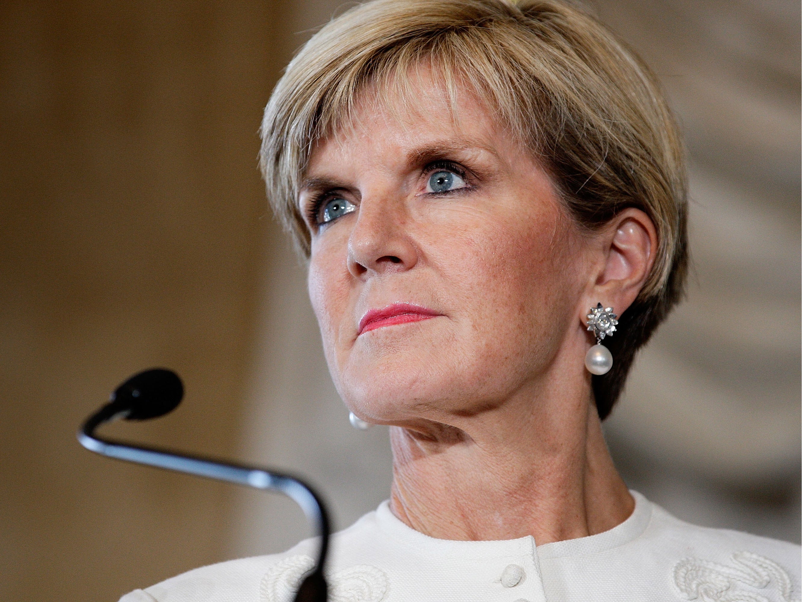 Julie Bishop, the Australian Minister for Foreign Affair