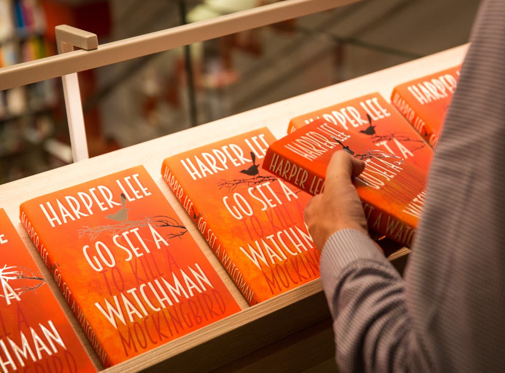 Harper Lee's Go Set A Watchman on display at Foyles in London