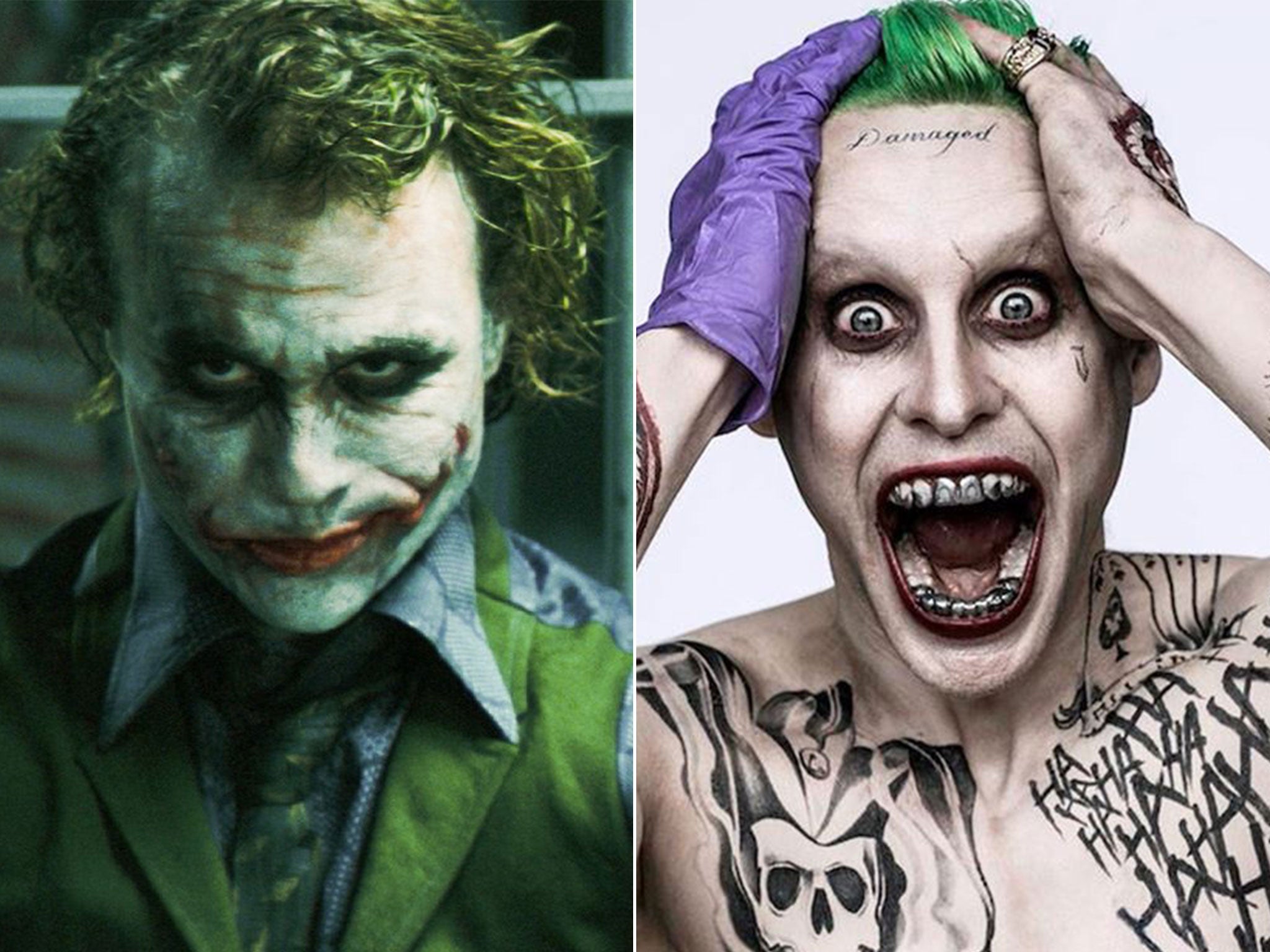 Jared Leto as Joker: Suicide Squad trailer sparks comparisons with Heath  Ledger, The Independent