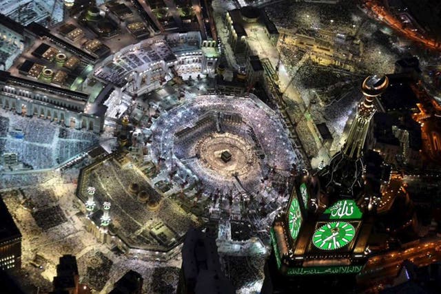 An aerial shot of Mecca