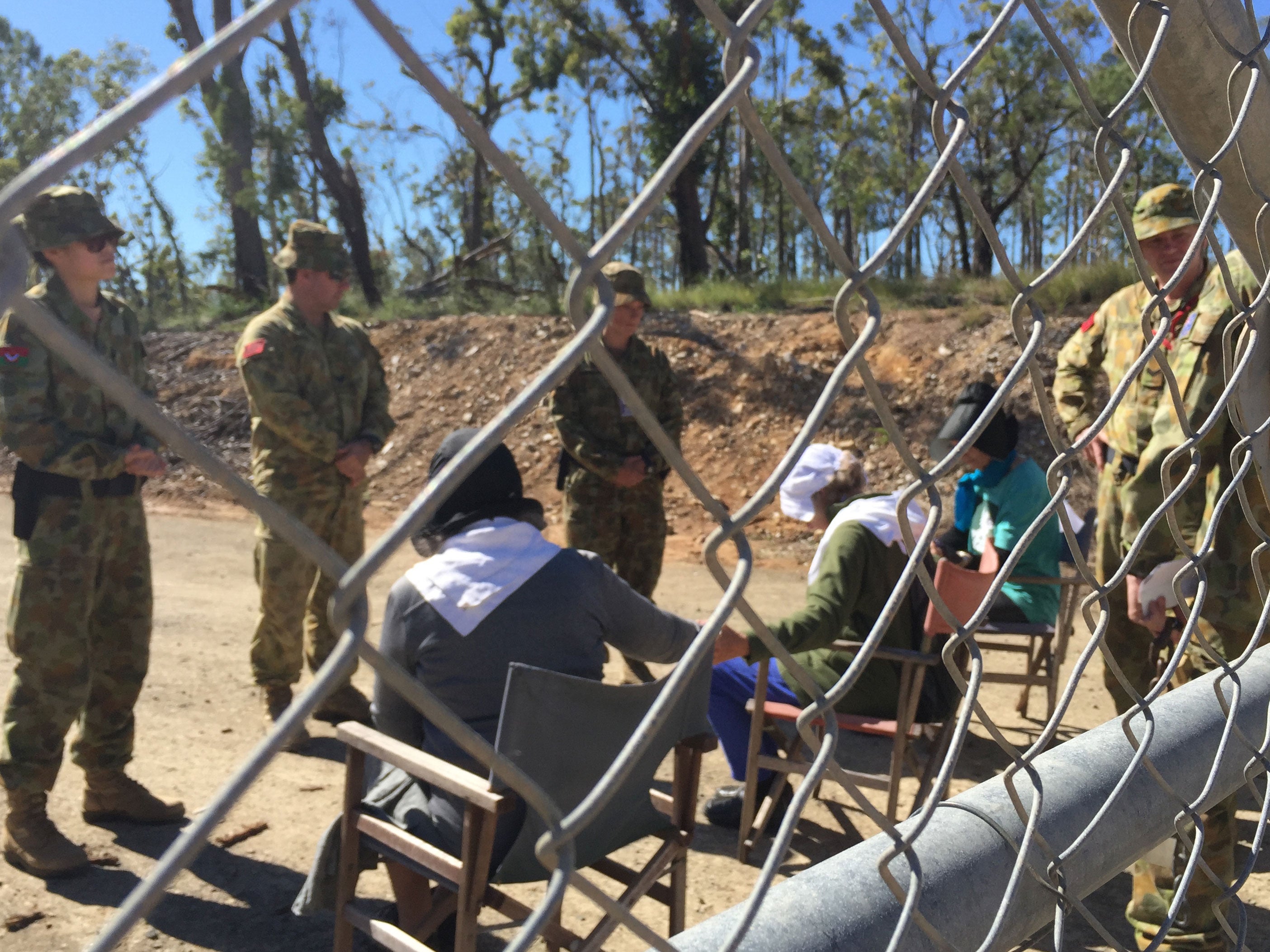 Soldiers did not accept the invitation to a tea party and the grannies were arrested