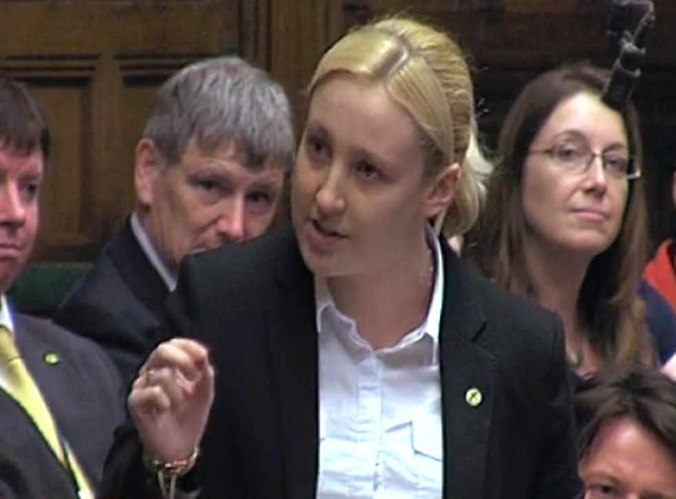 Mhairi Black delivers her maidens speech in the House of Commons