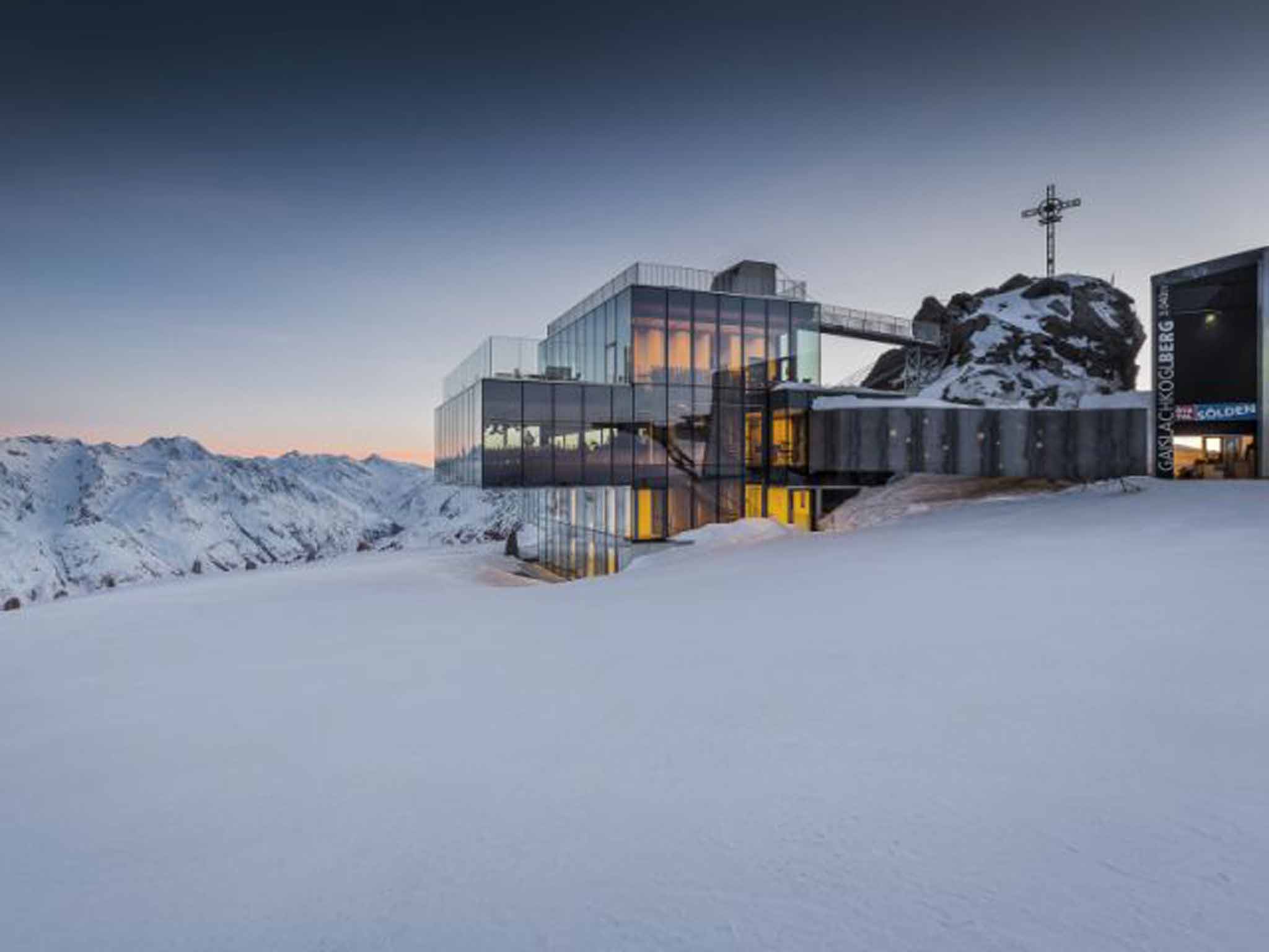Peak conditions: the Ice Q restaurant, in the Ötztal Alps