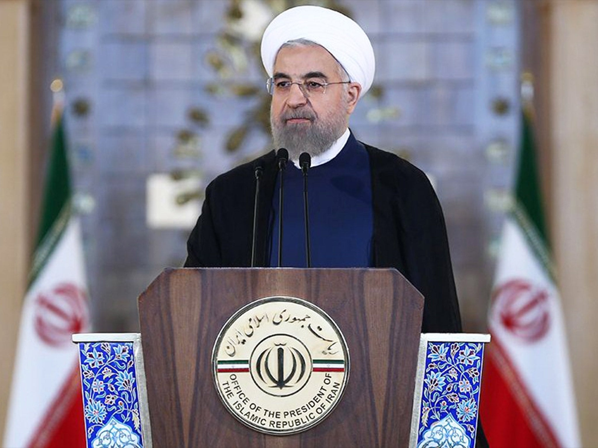 Iranian President Hassan Rouhani told Iranians in a live televised address that 'all our objectives' have been met (Getty)