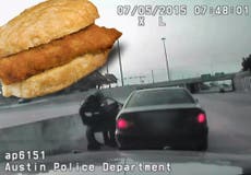 Cop saves driver from choking on chicken biscuit during routine