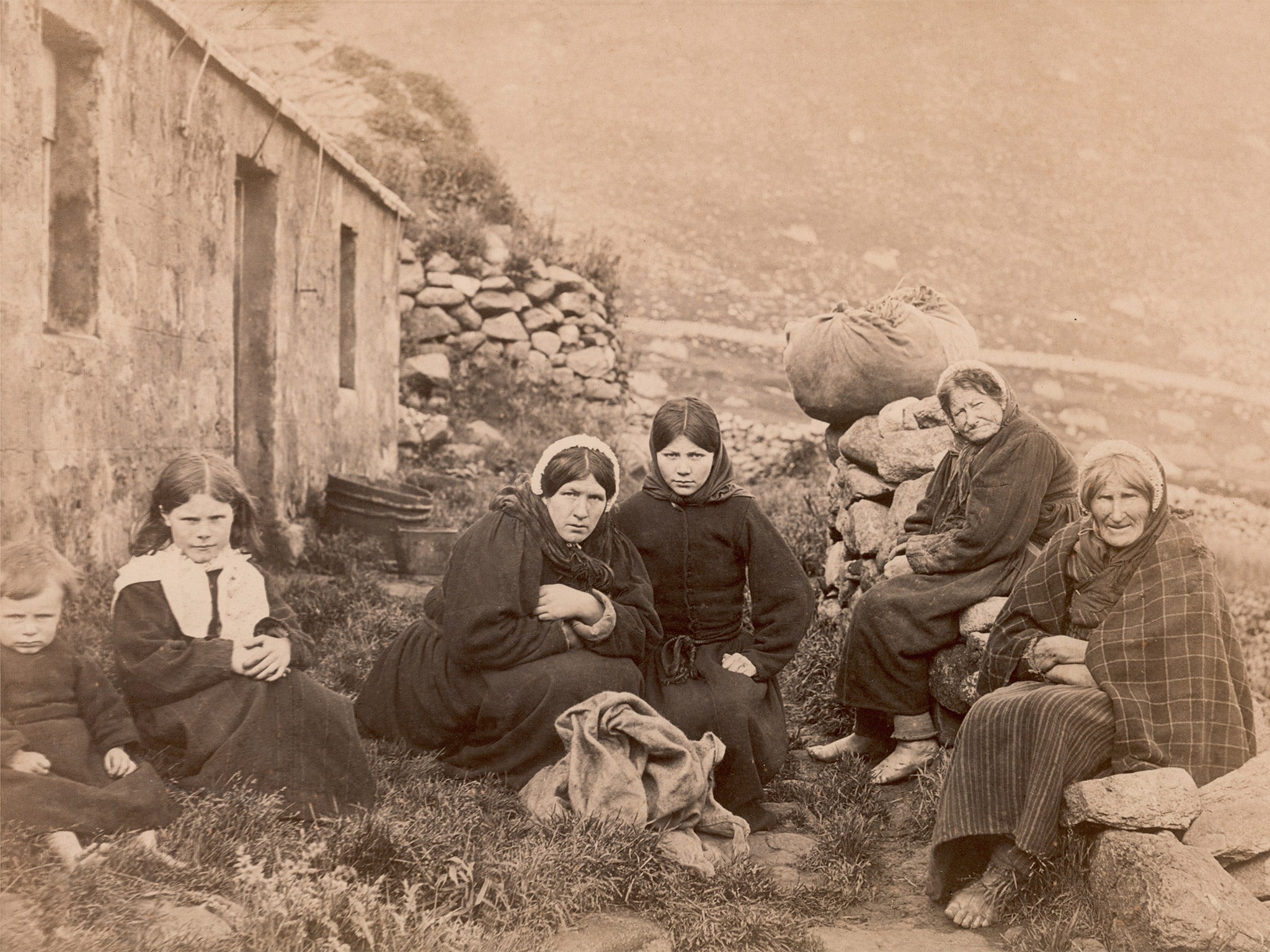 St Kildans in the 1880s. The island was only abandoned by its ‘bird people’ in the 1930s (Getty)