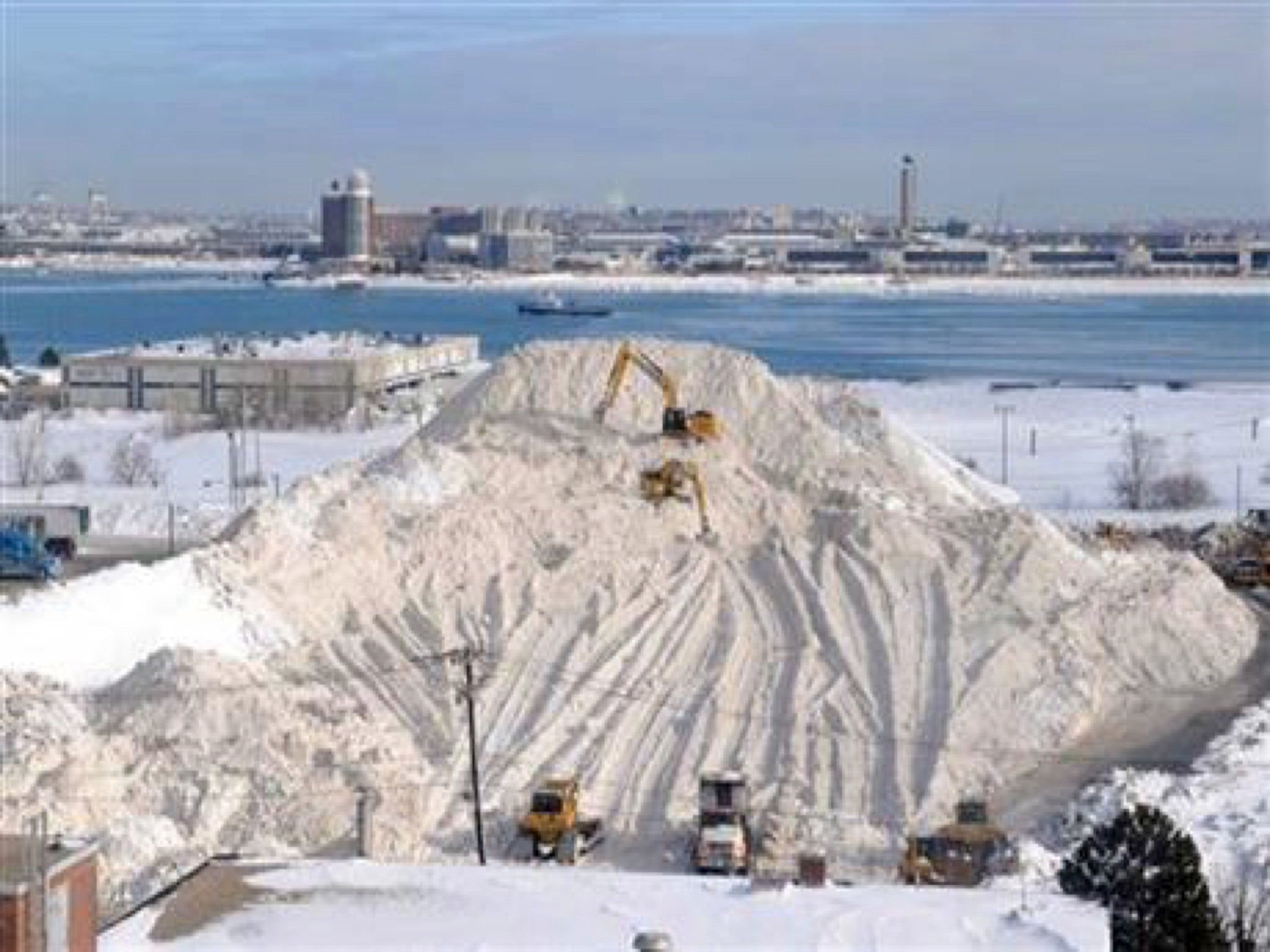 Boston recorded 110 inches of snow during the winter