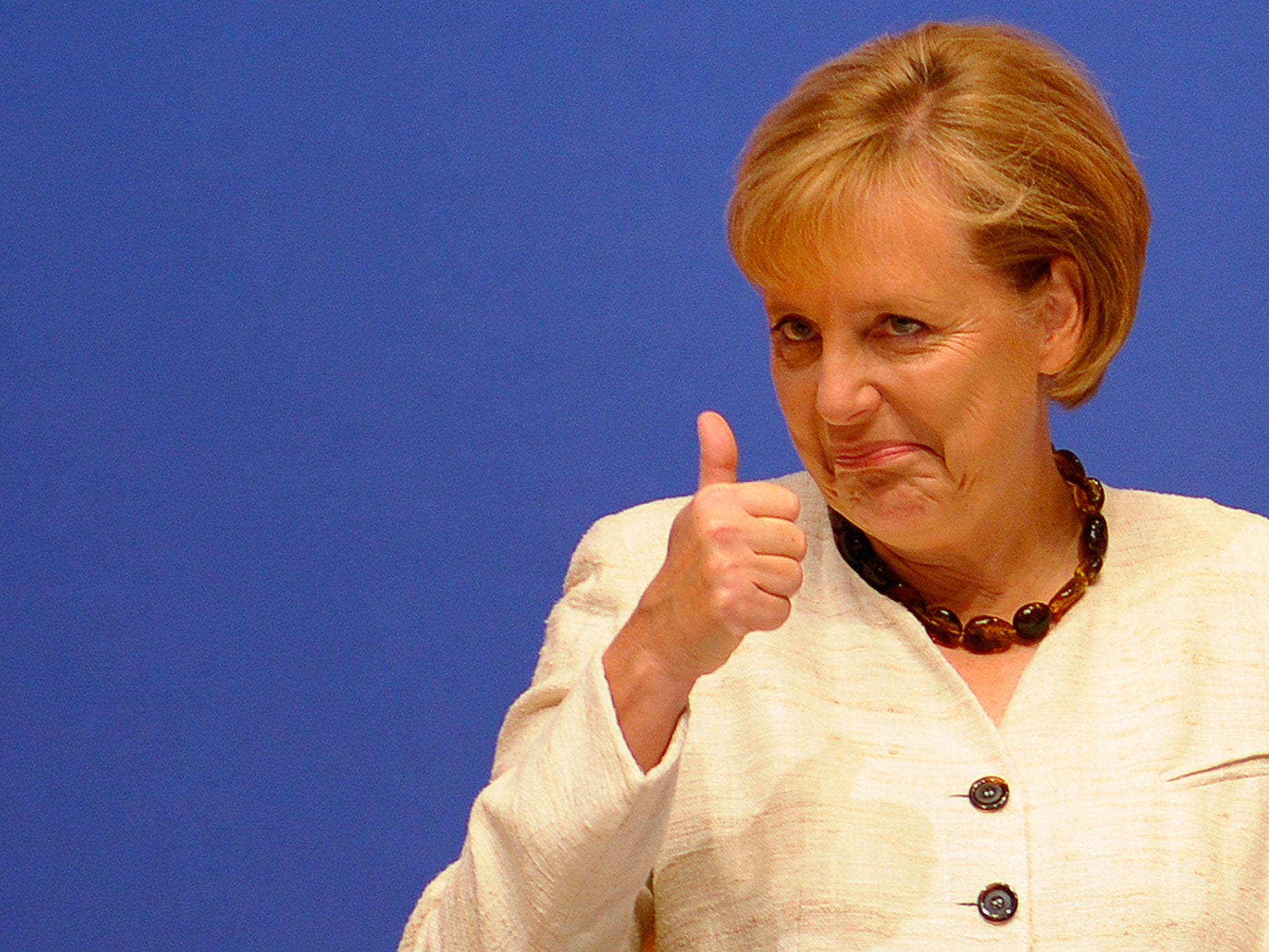 Most Germans agree with Chancellor Angela Merkel on Greece