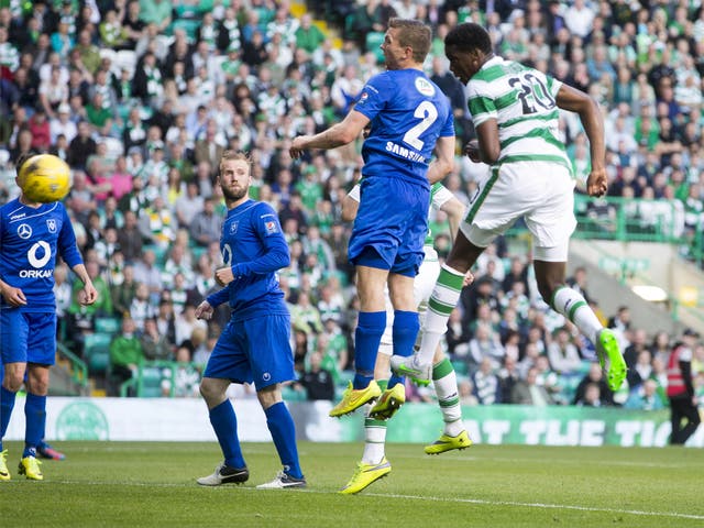 Dedryck Boyata opens the scoring for Celtic with a powerful header