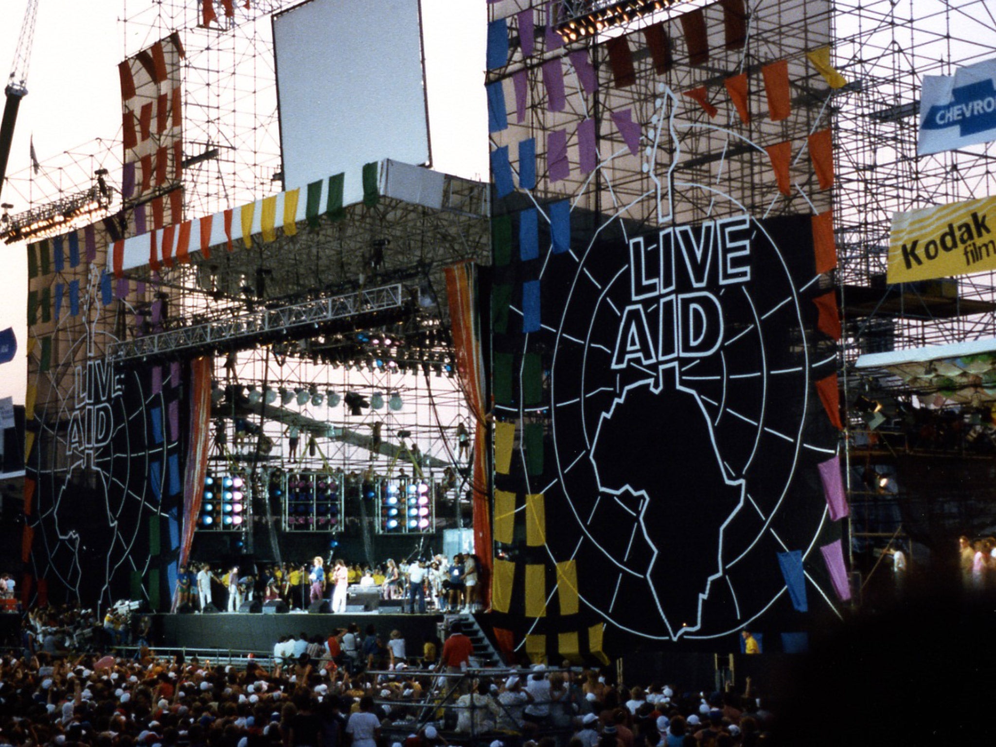 Live Aid at JFK Stadium in Philadelphia,1985