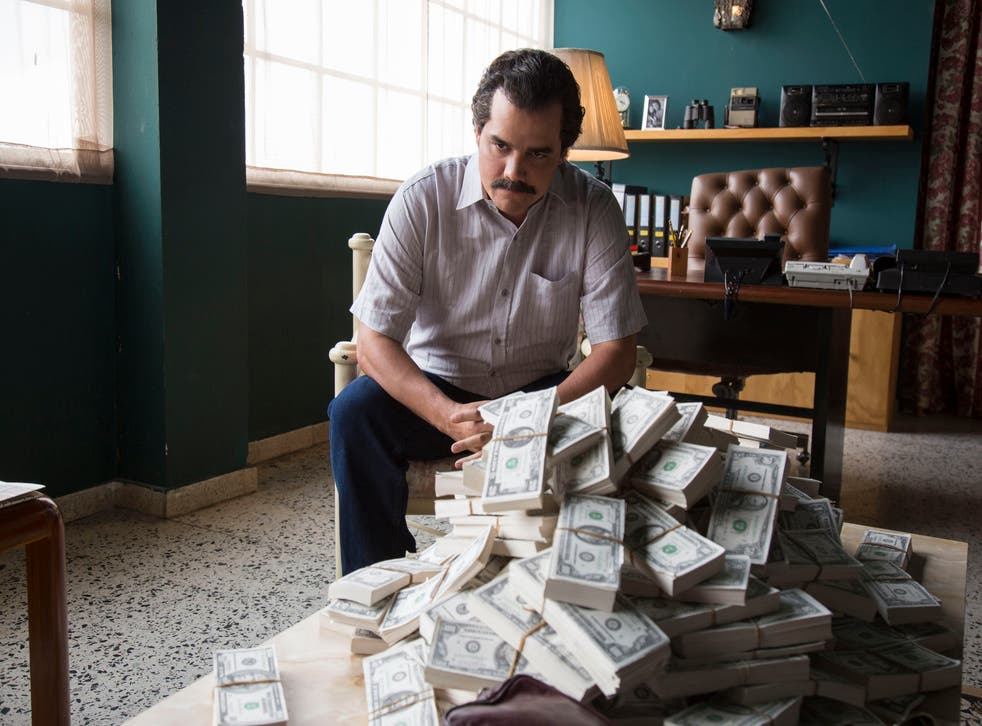 Wagner Moura as Pablo Escobar in Netflix original series Narcos