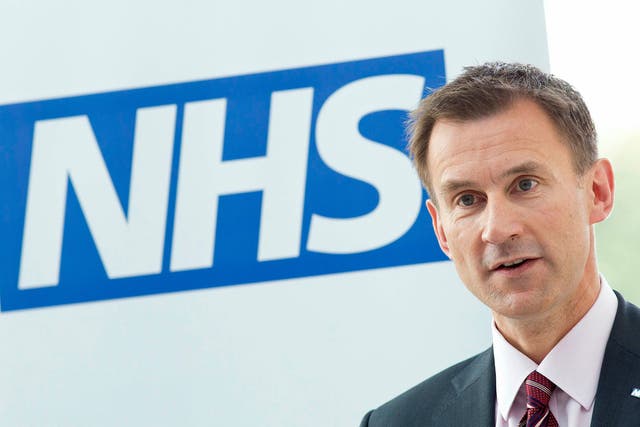 Hunt said that a target focus had 'dehumanised' the NHS