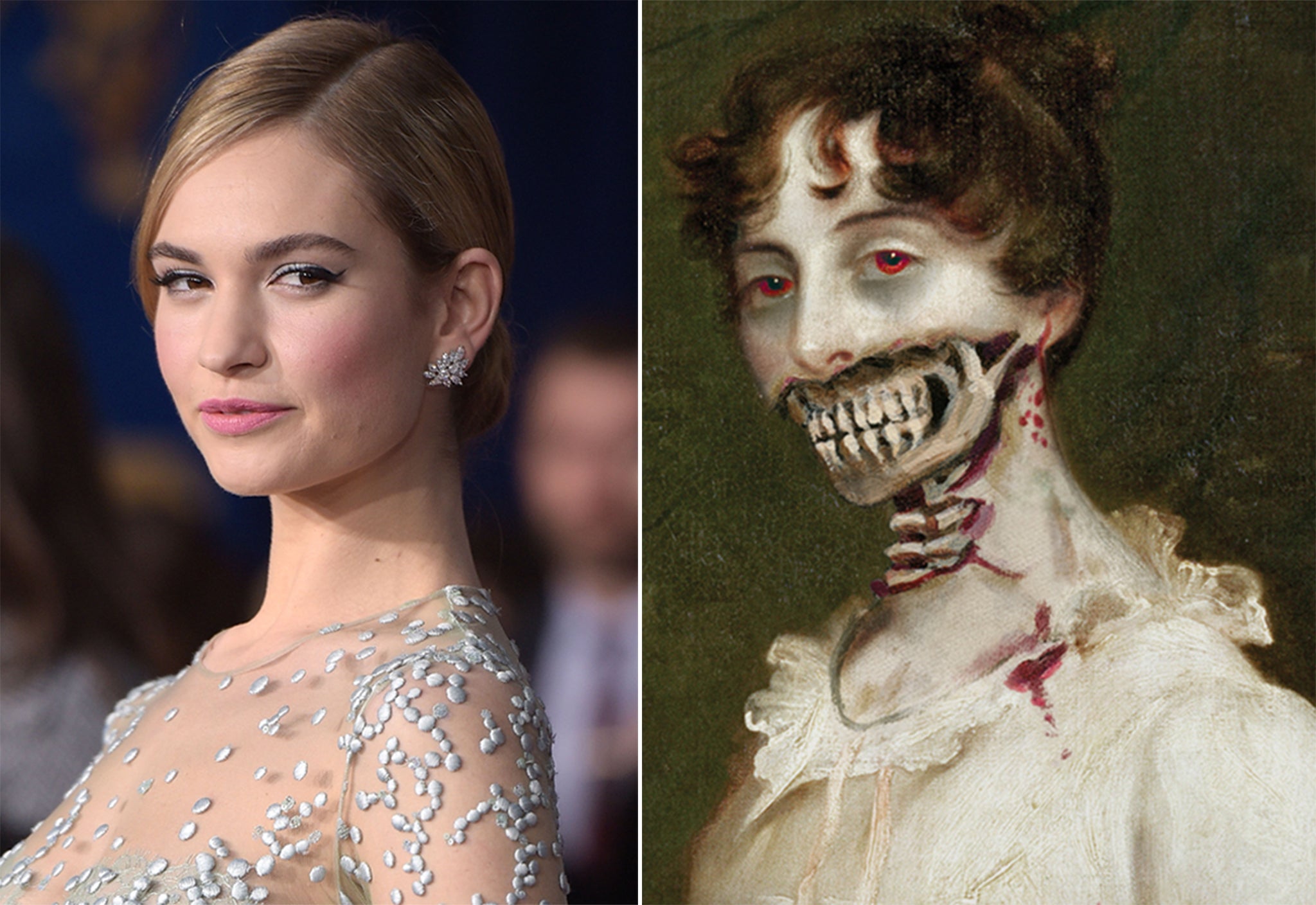 Lily James will star as Elizabeth Bennet in the film adaptation of Pride and Prejudice and Zombies