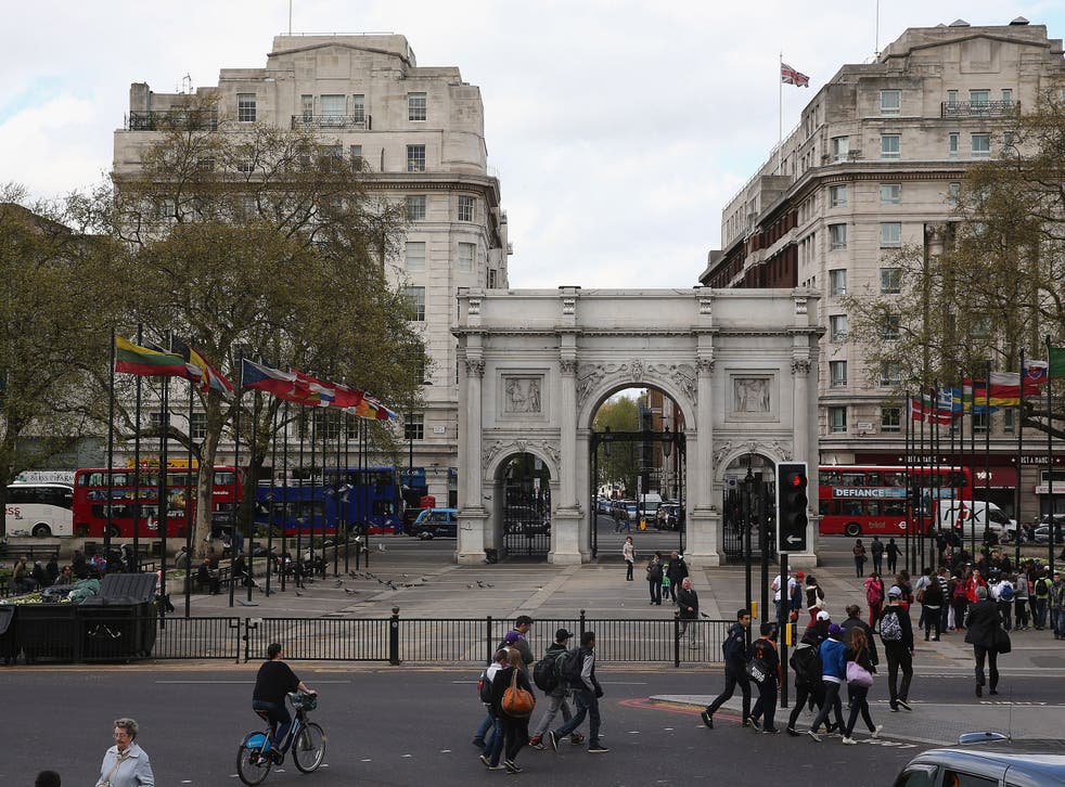 The area around Marble Arch is a hotspot for the capital's rough sleepers 