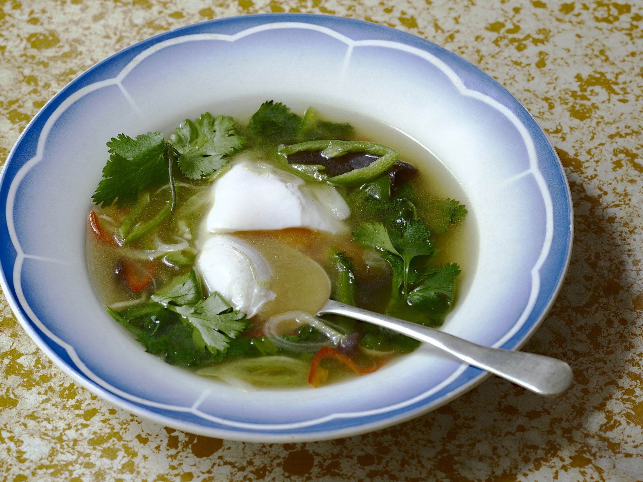 Delicious pick-me-up: Asian Breakfast broth