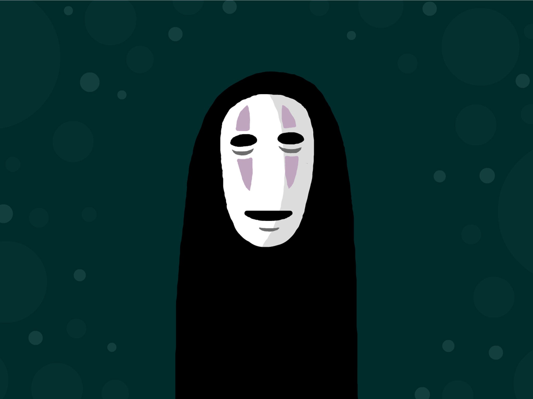 Many workers chose masked resembling No-Face from Spirited Away