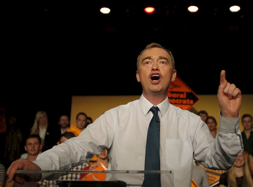 Newly elected leader of the Liberal Democrat Party, Tim Farron