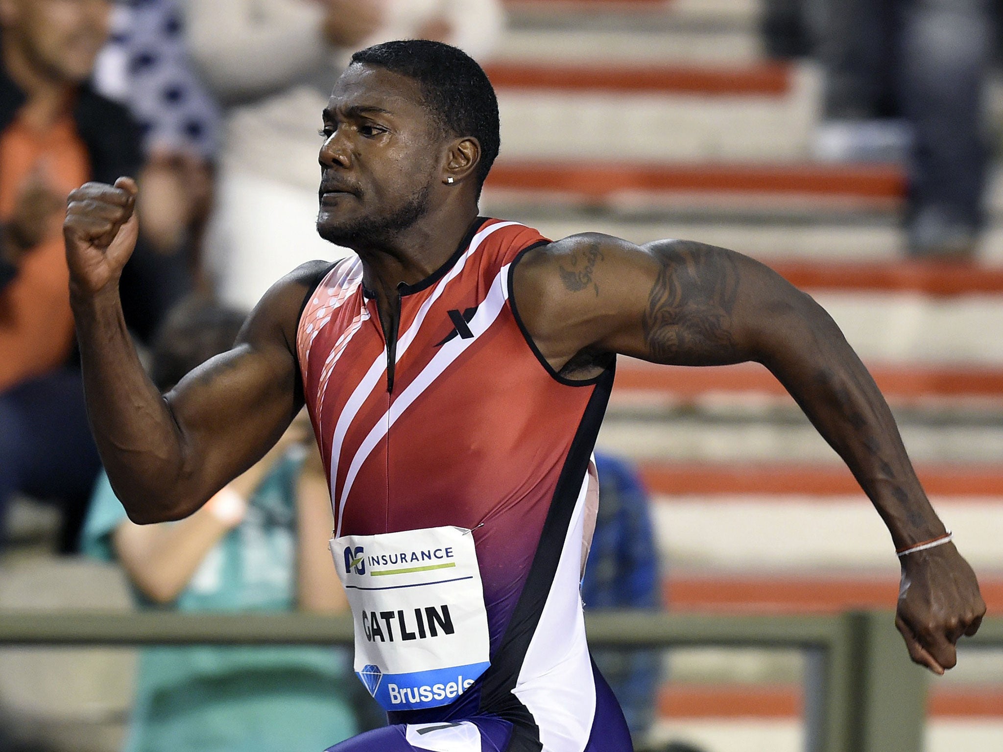 Justin Gatlin won 100m bronze at the London Olympics but has received two doping bans