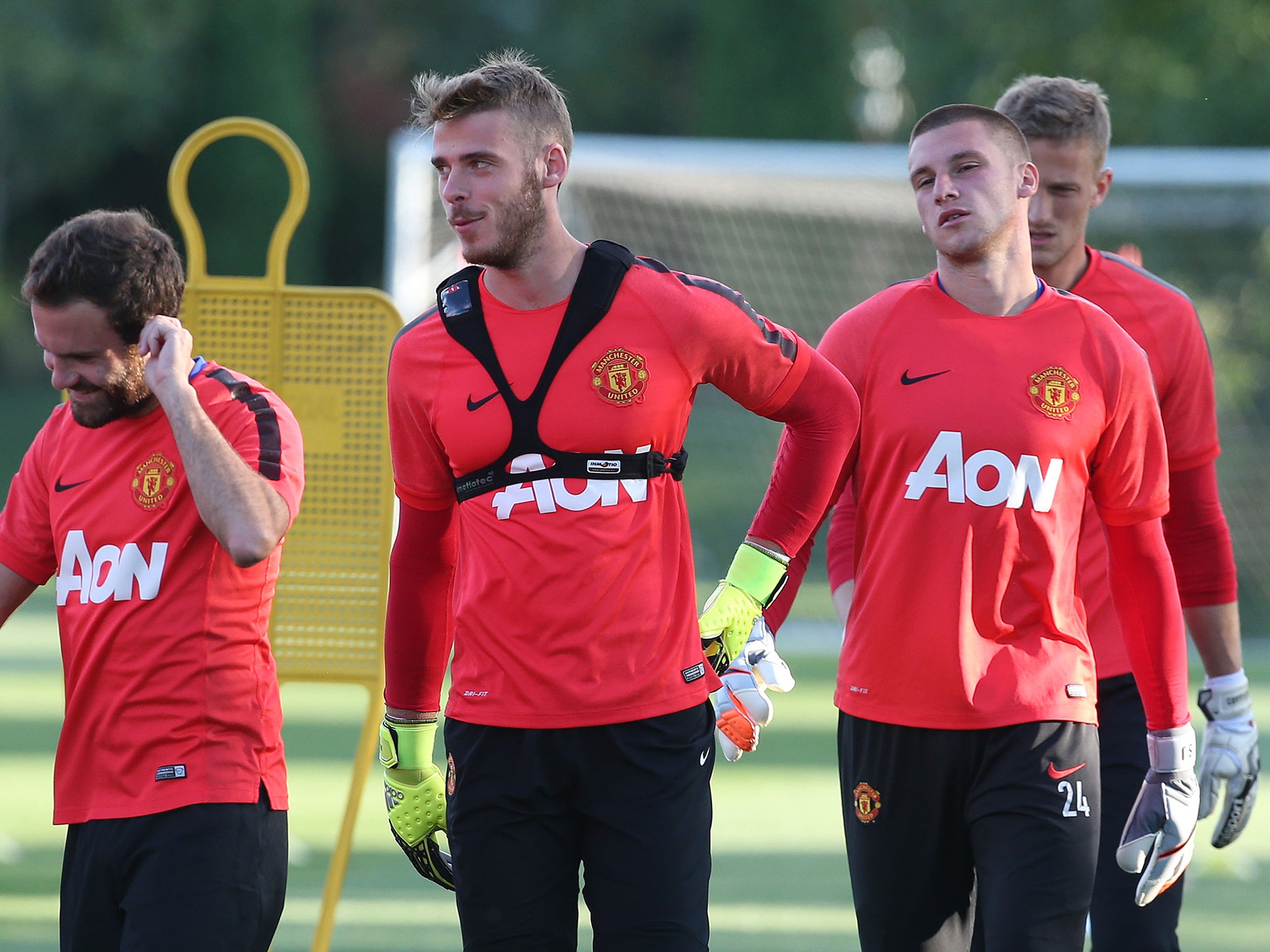 De Gea in training in the US