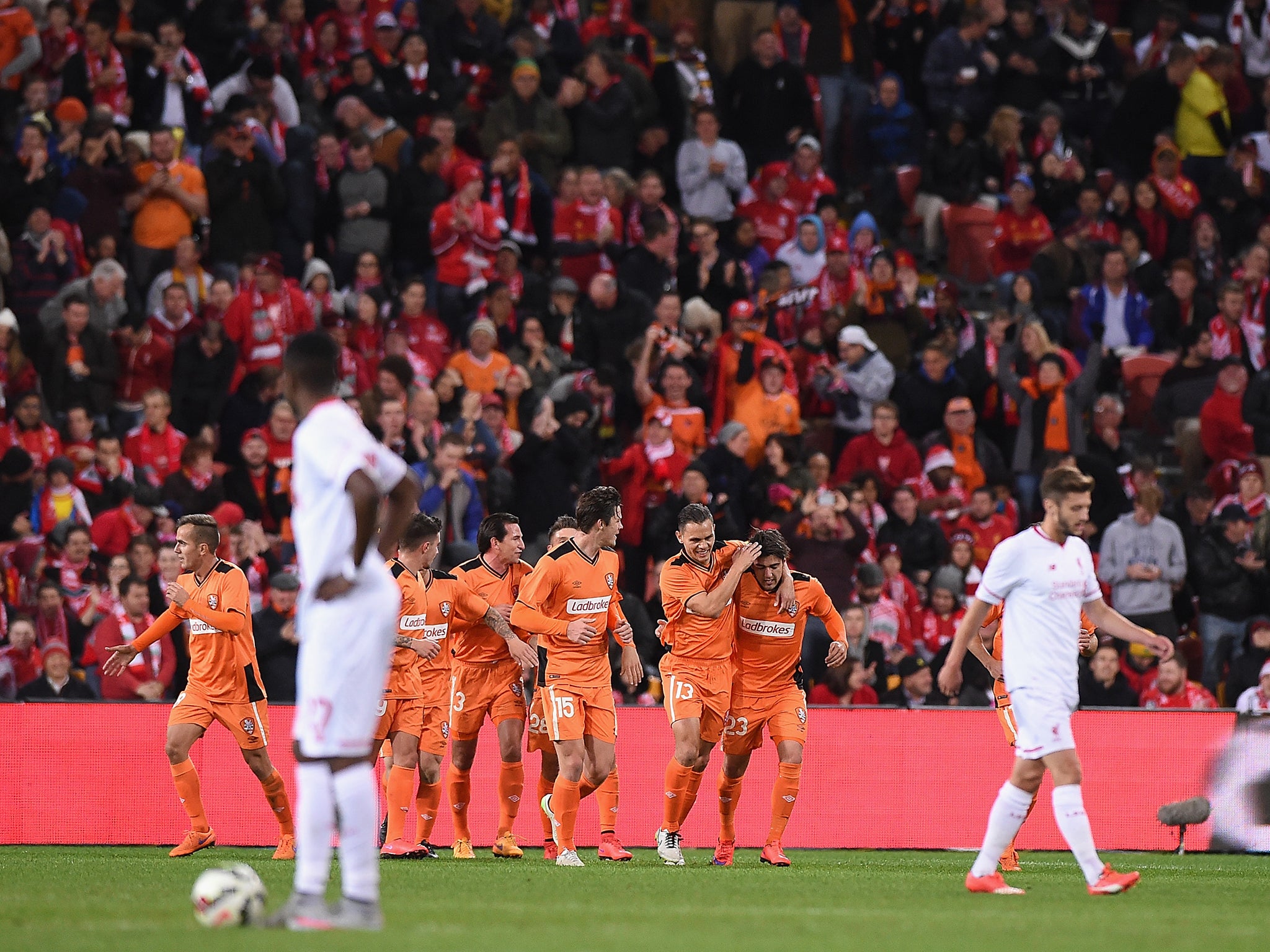 Dimitri Petratos gave the Brisbane Roar a shock lead