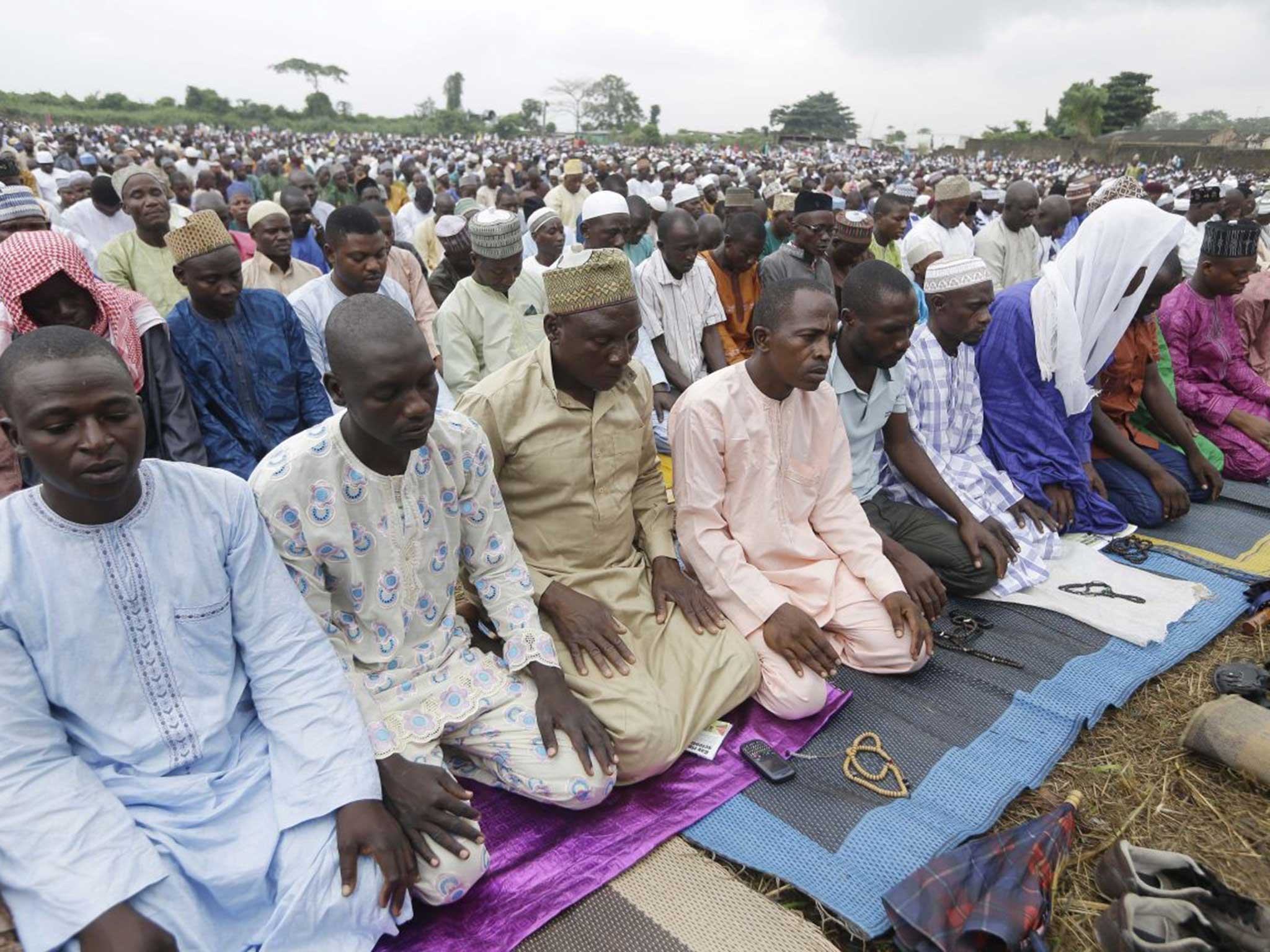 Worshippers in Lagos, Nigeria