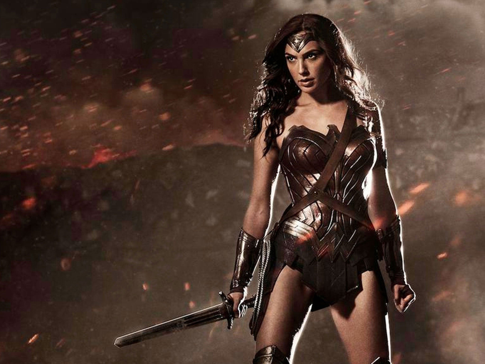Gal Gadot as Wonder Woman in Batman v Superman: Dawn of Justice