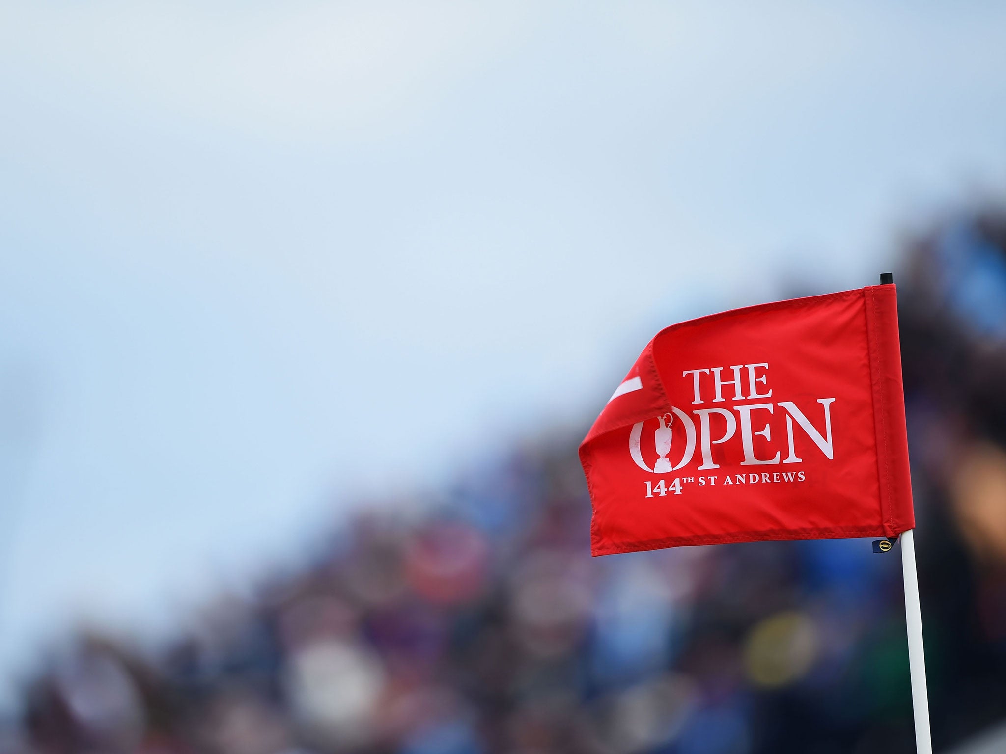 A view of The Open on the second day
