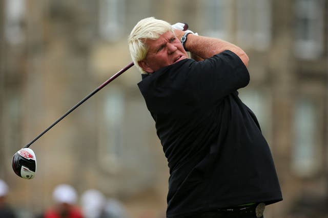 John Daly on the second day of The Open