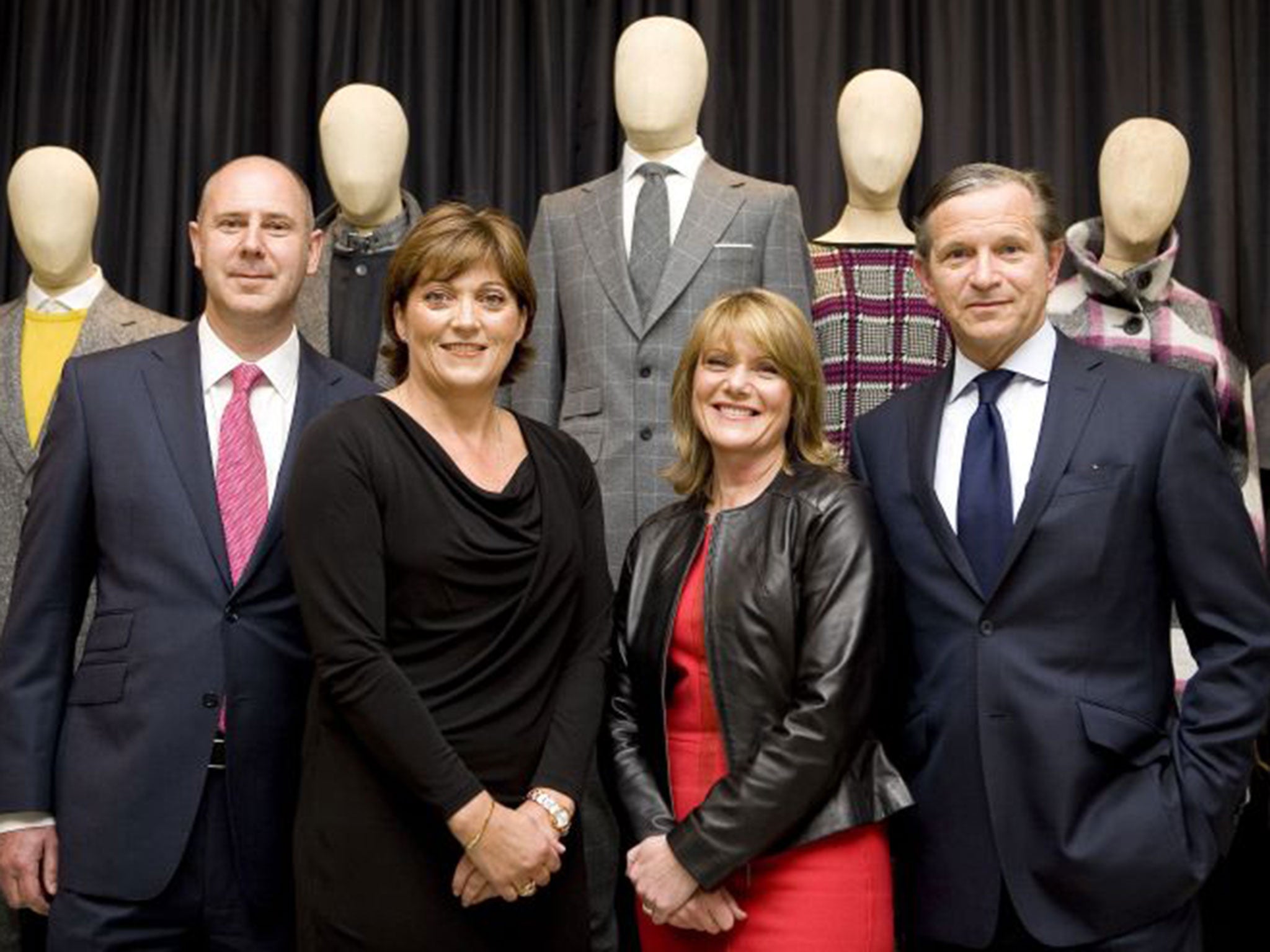 John Dixon, Belinda Earl, Frances Russell and Marc Bolland at the unveiling of Marks &Spencer's Autumn/Winter Collection