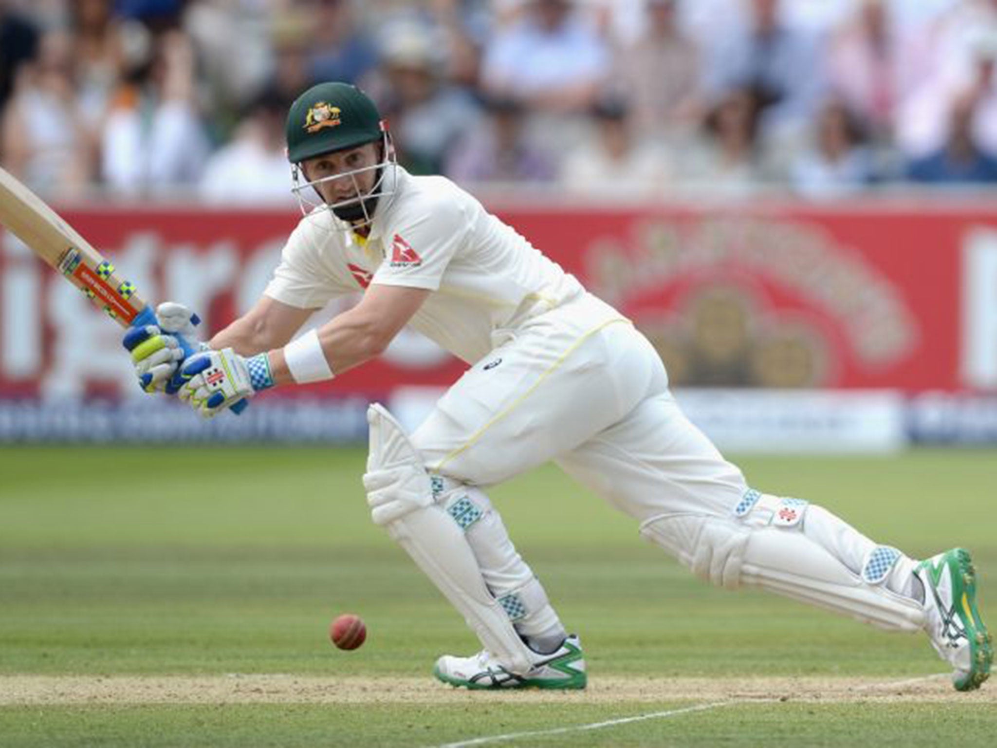 Peter Nevill of Australia bats during day two of the 2nd Investec Ashes Test match between England and Australia at Lord's Cricket Ground on July 17, 2015