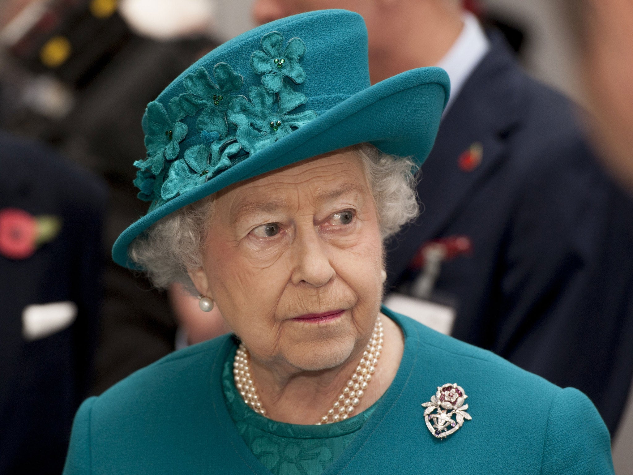 The footage shows the Queen imitating her uncle, Prince Edward, as a young child