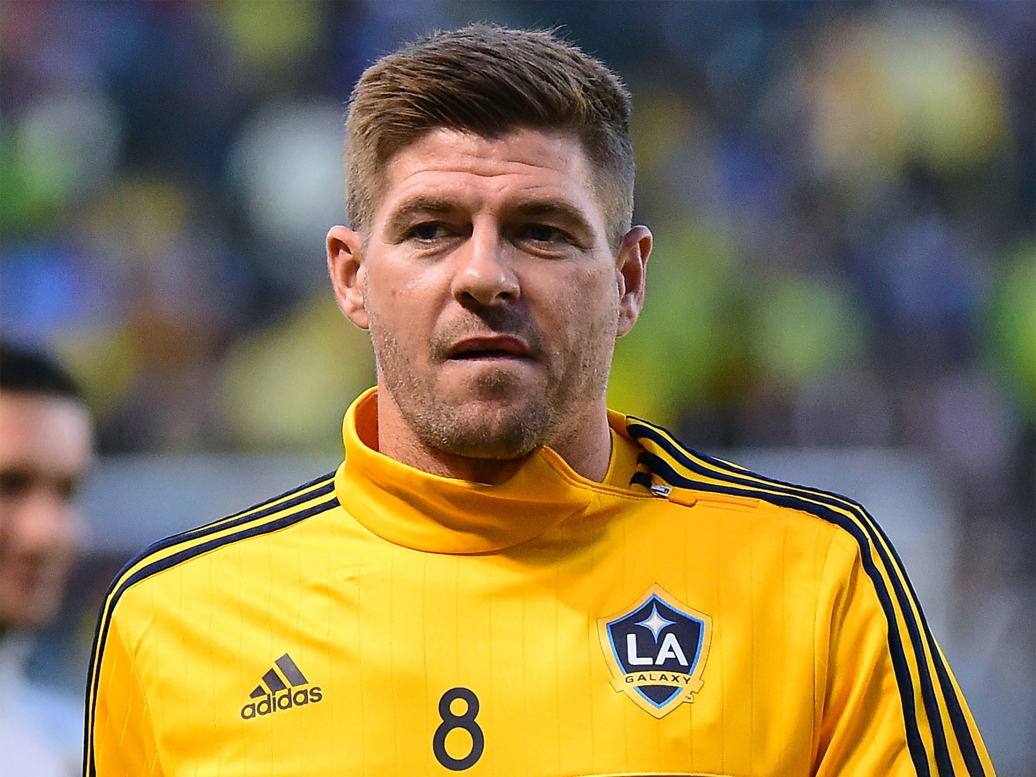 Steven Gerrard prepares to play for LA Galaxy in the MLS