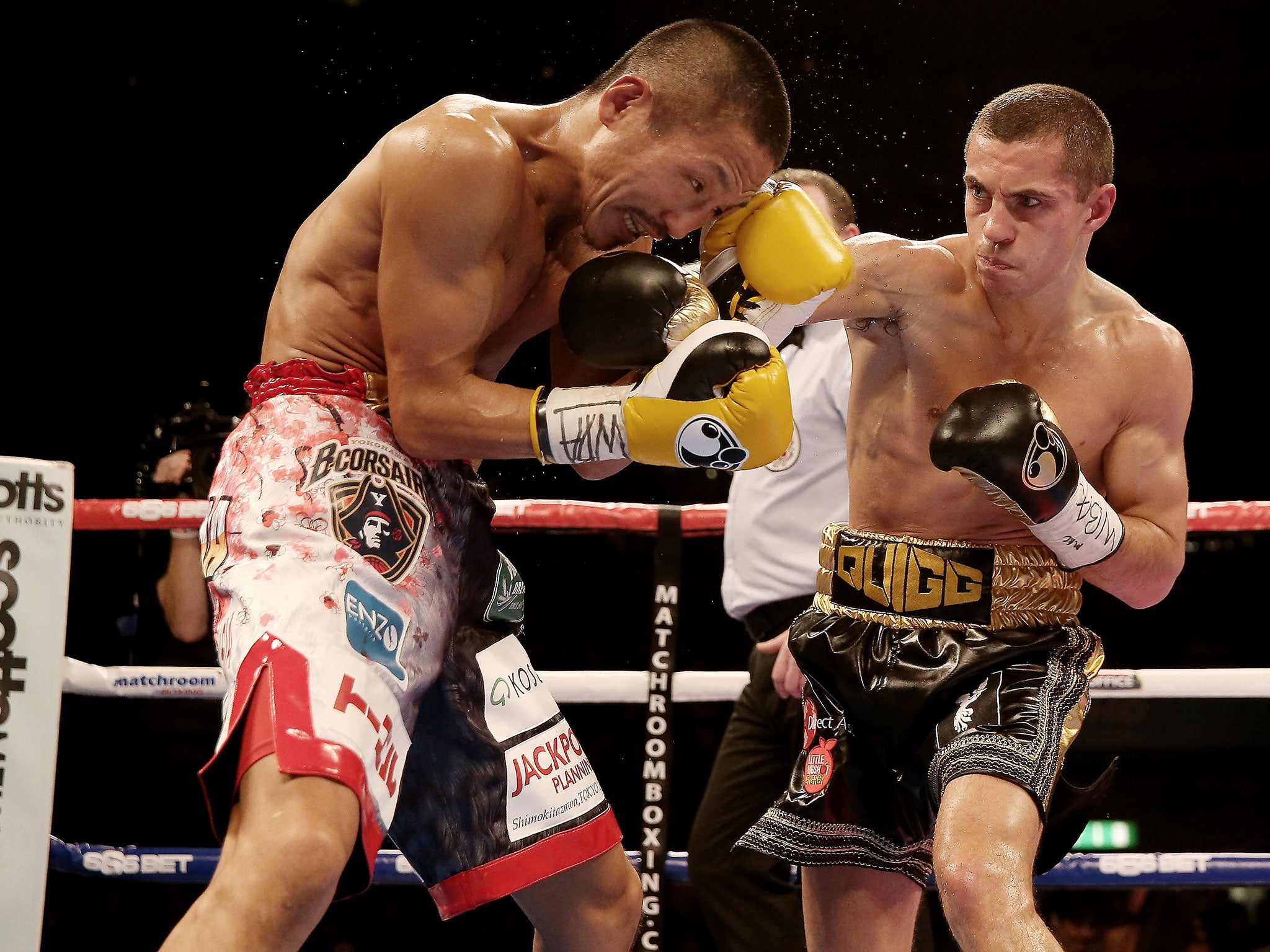 Scott Quigg on his way to beating Kiko Martinez in July