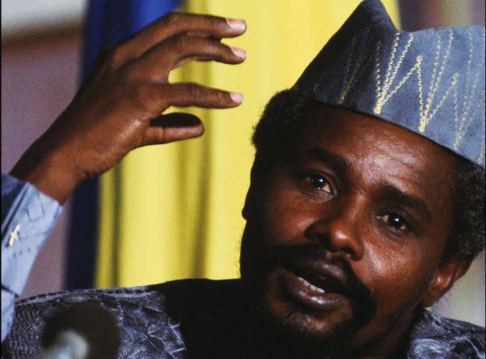 Hissène Habré seizing power in 1983