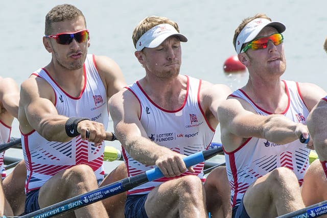 England powered to victory over Germany on the line at Lake Varese